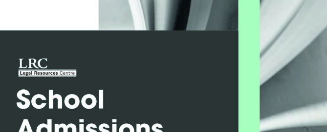 Front page of booklet on school admissions in the Western Cape for Non-Citizens